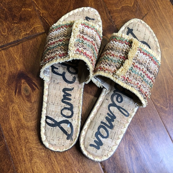 Sam Edelman Glenda Raffia Slide Sandal 8.5 - Picture 4 of 10